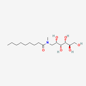 molecular formula C16H33NO6 B1676160 N-Methyl-N-((2S,3R,4R,5R)-2,3,4,5,6-pentahydroxyhexyl)nonanamide CAS No. 85261-19-4