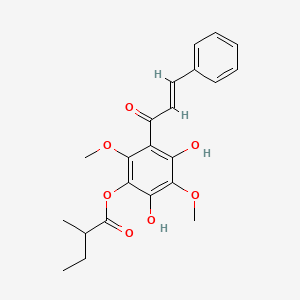 molecular formula C22H24O7 B1676168 Melafolone CAS No. 129724-42-1