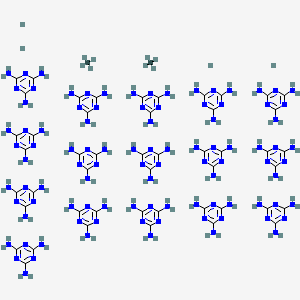 molecular formula C50H108N96+4 B1676170 Molybdate (Mo8O264-), tetrahydrogen, compd. with 1,3,5-triazine-2,4,6-triamine (1:4) CAS No. 65036-95-5