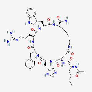 molecular formula C50H69N15O9 B1676171 美拉诺坦 II CAS No. 121062-08-6