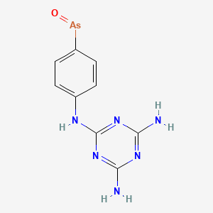 molecular formula C9H9AsN6O B1676172 三氧化二砷 CAS No. 21840-08-4