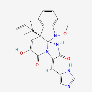 molecular formula C23H23N5O4 B1676177 Meleagrin CAS No. 71751-77-4