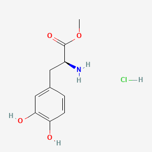 molecular formula C10H14ClNO4 B1676179 (S)-2-氨基-3-(3,4-二羟基苯基)丙酸甲酯盐酸盐 CAS No. 1421-65-4