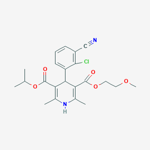 molecular formula C22H25ClN2O5 B1676191 (Rac)-MEM 1003 CAS No. 165187-25-7