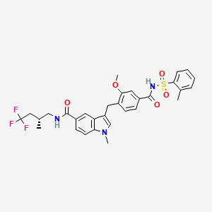 molecular formula C31H32F3N3O5S B1676212 马西鲁卡司 CAS No. 136564-68-6