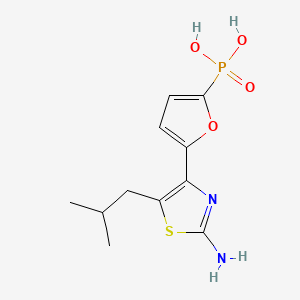 B1676232 [5-(2-Amino-5-isobutyl-1,3-thiazol-4-yl)-2-furyl]phosphonic acid CAS No. 261365-11-1
