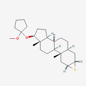 molecular formula C25H40O2S B1676278 美皮替司坦 CAS No. 21362-69-6