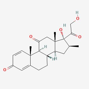 molecular formula C22H28O5 B1676281 甲泼尼松 CAS No. 1247-42-3
