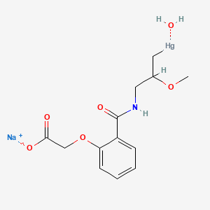 molecular formula C13H16HgNNaO6 B1676301 Mersalyl CAS No. 492-18-2