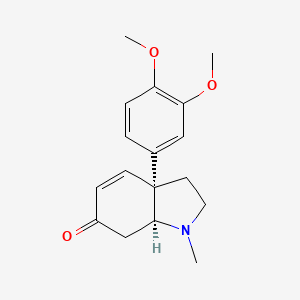 molecular formula C17H21NO3 B1676307 美森布酮 CAS No. 468-54-2