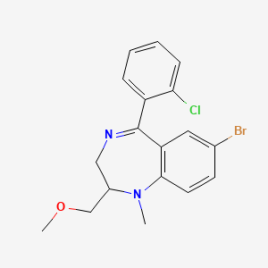 molecular formula C18H18BrClN2O B1676321 Metaclazepam CAS No. 84031-17-4