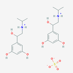 molecular formula C22H36N2O10S B1676333 Metaproterenol sulfate CAS No. 5874-97-5