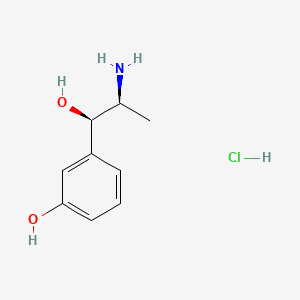 B1676336 Metaraminol hydrochloride CAS No. 5967-52-2
