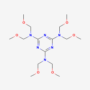 molecular formula C15H30N6O6 B1676339 六(甲氧甲基)三聚氰胺 CAS No. 3089-11-0