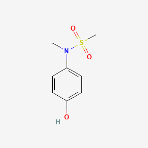 molecular formula C8H11NO3S B1676362 N-(4-羟基苯基)-N-甲基甲磺酰胺 CAS No. 3572-85-8