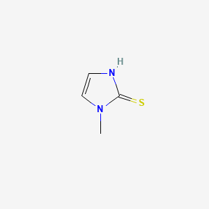 molecular formula C4H6N2S B1676384 Methimazole CAS No. 60-56-0