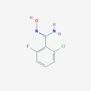 B167639 2-chloro-6-fluoro-N'-hydroxybenzenecarboximidamide CAS No. 1643-74-9