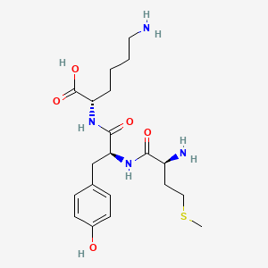 B1676392 Methionyl-tyrosyl-lysine CAS No. 73674-95-0