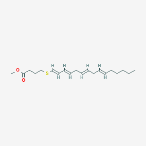 B1676429 Methyl 5-thia-6,8,11,14-eicosatetraenoate CAS No. 125197-83-3