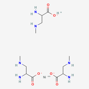 B1676435 Methylaminoalanine-nickel(II) CAS No. 124608-36-2