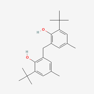 molecular formula C23H32O2 B1676452 2,2'-Methylenebis(4-methyl-6-tert-butylphenol) CAS No. 119-47-1