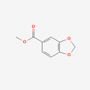 molecular formula C9H8O4 B1676474 Methyl 1,3-benzodioxole-5-carboxylate CAS No. 326-56-7