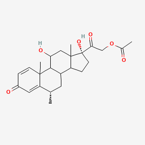 molecular formula C24H32O6 B1676477 Methylprednisolone acetate CAS No. 53-36-1