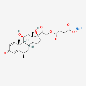 molecular formula C26H33NaO8 B1676478 Methylprednisolone sodium succinate CAS No. 2375-03-3