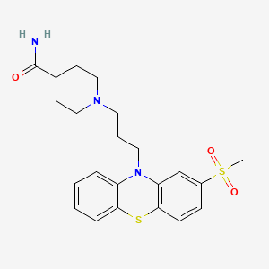 molecular formula C22H27N3O3S2 B1676515 美托匹嗪 CAS No. 14008-44-7