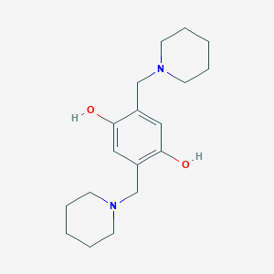 molecular formula C18H28N2O2 B167652 2,5-双(哌啶-1-基甲基)苯-1,4-二酚 CAS No. 1753-68-0
