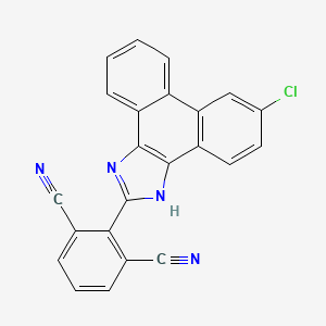 molecular formula C23H11ClN4 B1676555 2-(9-氯-1h-菲并[9,10-d]咪唑-2-基)苯-1,3-二腈 CAS No. 892549-43-8