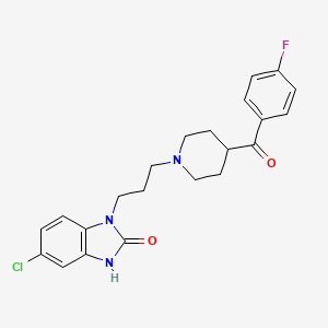 molecular formula C22H23ClFN3O2 B1676593 米氮哌酮 CAS No. 59831-64-0