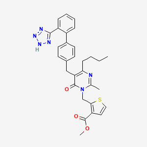 molecular formula C30H30N6O3S B1676594 米尔沙坦 CAS No. 148564-47-0