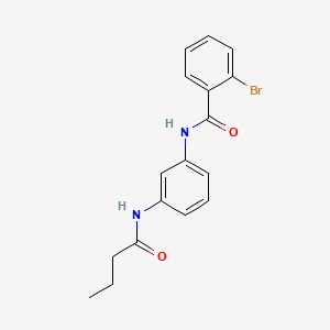 B1676637 2-Bromo-N-(3-butyramidophenyl)benzamide CAS No. 423735-93-7
