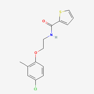 molecular formula C14H14ClNO2S B1676657 N-[2-(4-氯-2-甲基苯氧基)乙基]噻吩-2-甲酰胺 CAS No. 298684-44-3