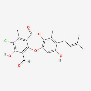 molecular formula C21H19ClO6 B1676685 Mollicellin J CAS No. 1016605-31-4