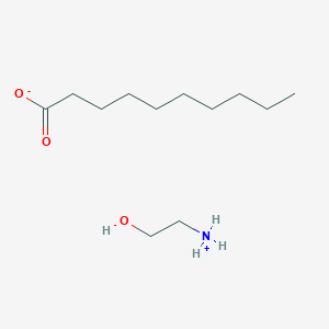molecular formula C12H27NO3 B1676720 Monoethanolamine caprate CAS No. 25859-29-4