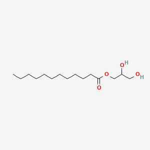 molecular formula C15H30O4 B1676723 Monolaurin CAS No. 142-18-7