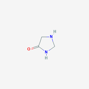 molecular formula C3H6N2O B167674 4-咪唑烷酮 CAS No. 1704-79-6