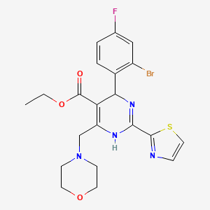 molecular formula C21H22BrFN4O3S B1676755 吗啡硫定 CAS No. 1092970-12-1