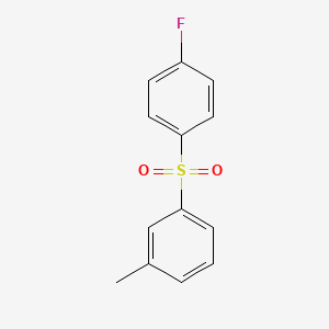 molecular formula C13H11FO2S B1676804 m-((p-Fluorophenyl)sulphonyl)toluene CAS No. 87787-49-3