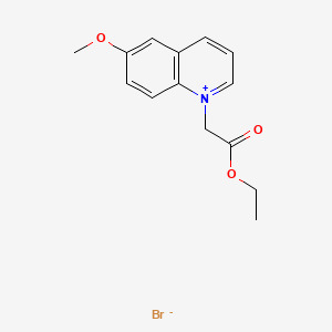 molecular formula C14H16BrNO3 B1676811 1-(乙氧羰基甲基)-6-甲氧基喹啉溴化物 CAS No. 162558-52-3