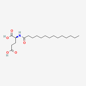 molecular formula C19H35NO5 B1676886 Myristoyl glutamic acid CAS No. 53576-52-6