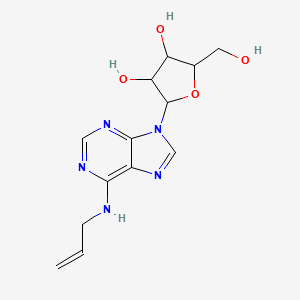 B1676891 2-(6-Allylamino-purin-9-yl)-5-hydroxymethyl-tetrahydro-furan-3,4-diol CAS No. 15763-12-9