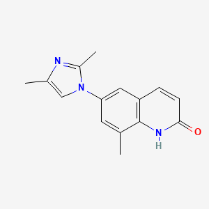 molecular formula C15H15N3O B1676937 Nanterinone CAS No. 102791-47-9