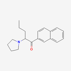 molecular formula C19H23NO B1676946 1-(Naphthalen-2-yl)-2-(pyrrolidin-1-yl)pentan-1-one CAS No. 850352-53-3