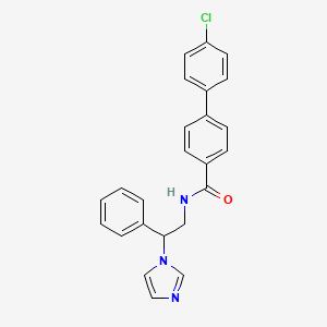 B1677053 N-(2-(1H-Imidazol-1-yl)-2-phenylethyl)-4'-chloro-[1,1'-biphenyl]-4-carboxamide CAS No. 174262-13-6