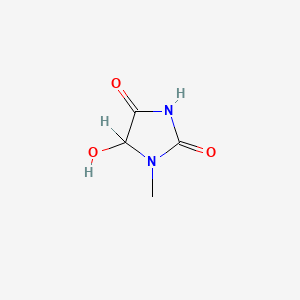 molecular formula C4H6N2O2 B1677063 5-羟基-1-甲基乙内酰脲 CAS No. 84210-26-4