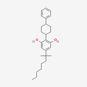 B1677065 5-(1,1-Dimethylheptyl)-2-(4-phenylcyclohexyl)-1,3-benzenediol CAS No. 468083-84-3