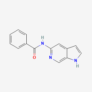 molecular formula C14H11N3O B1677069 N-1H-pyrrolo[2,3-c]pyridin-5-ylbenzamide CAS No. 300586-90-7